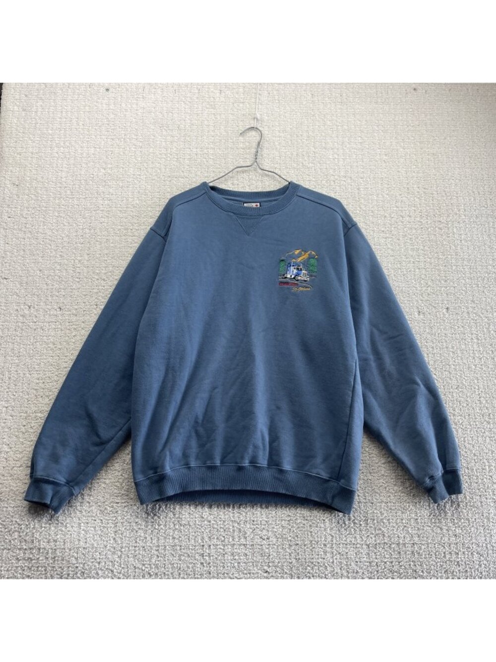 VTG Kenworth Sweatshirt Blue Workwear Gorpcore Outdoor Men Sz M Retro Trucker